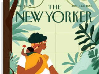 “This year’s Fiction Issue includes a theme: parenting, childhood, and the ties that bind both. The cover, ‘Nurture,’ builds upon that theme, and was drawn by the artist Loveis Wise, in her début for the magazine,” the New Yorker said.